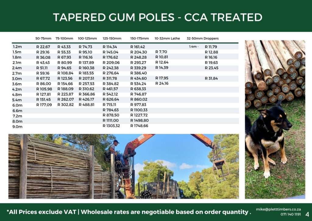 Price List Plett Timbers