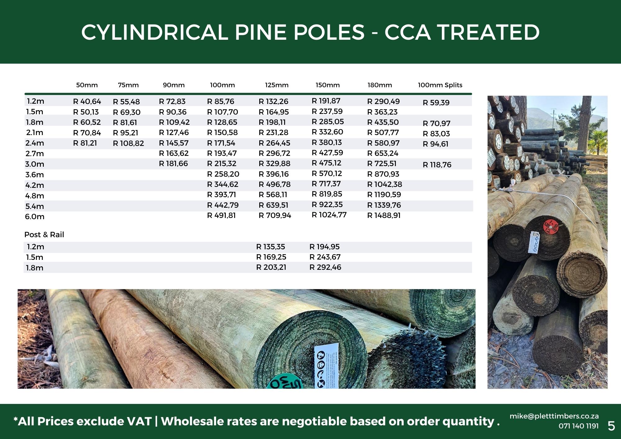 Price List Plett Timbers