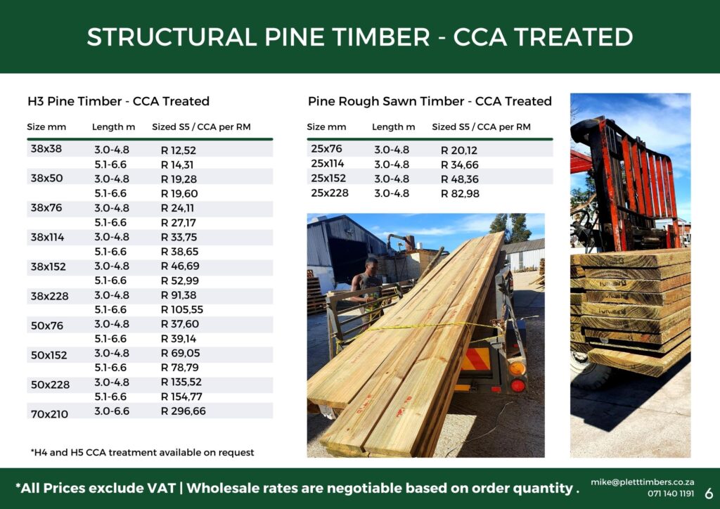 Price List Plett Timbers