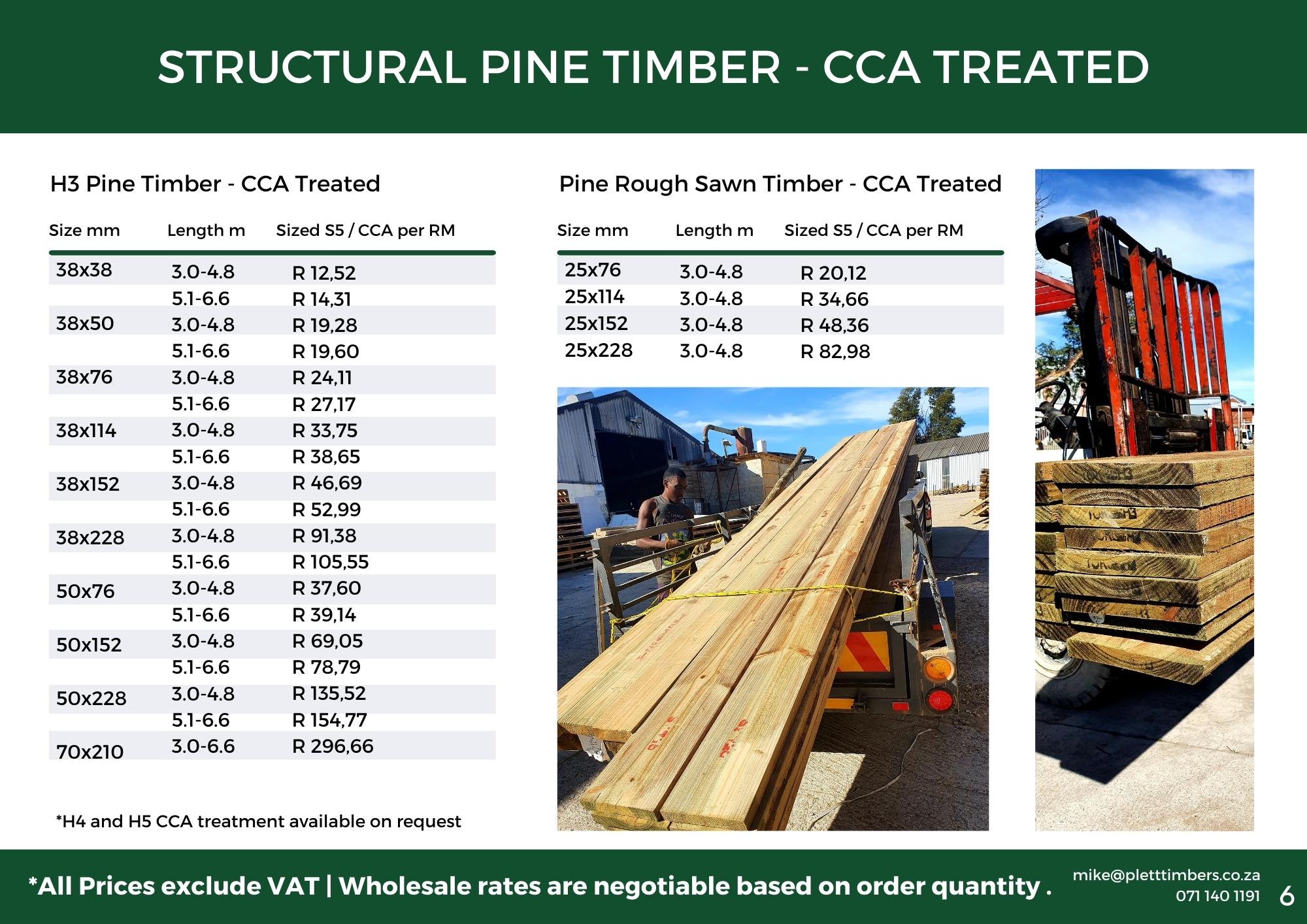Price List Plett Timbers