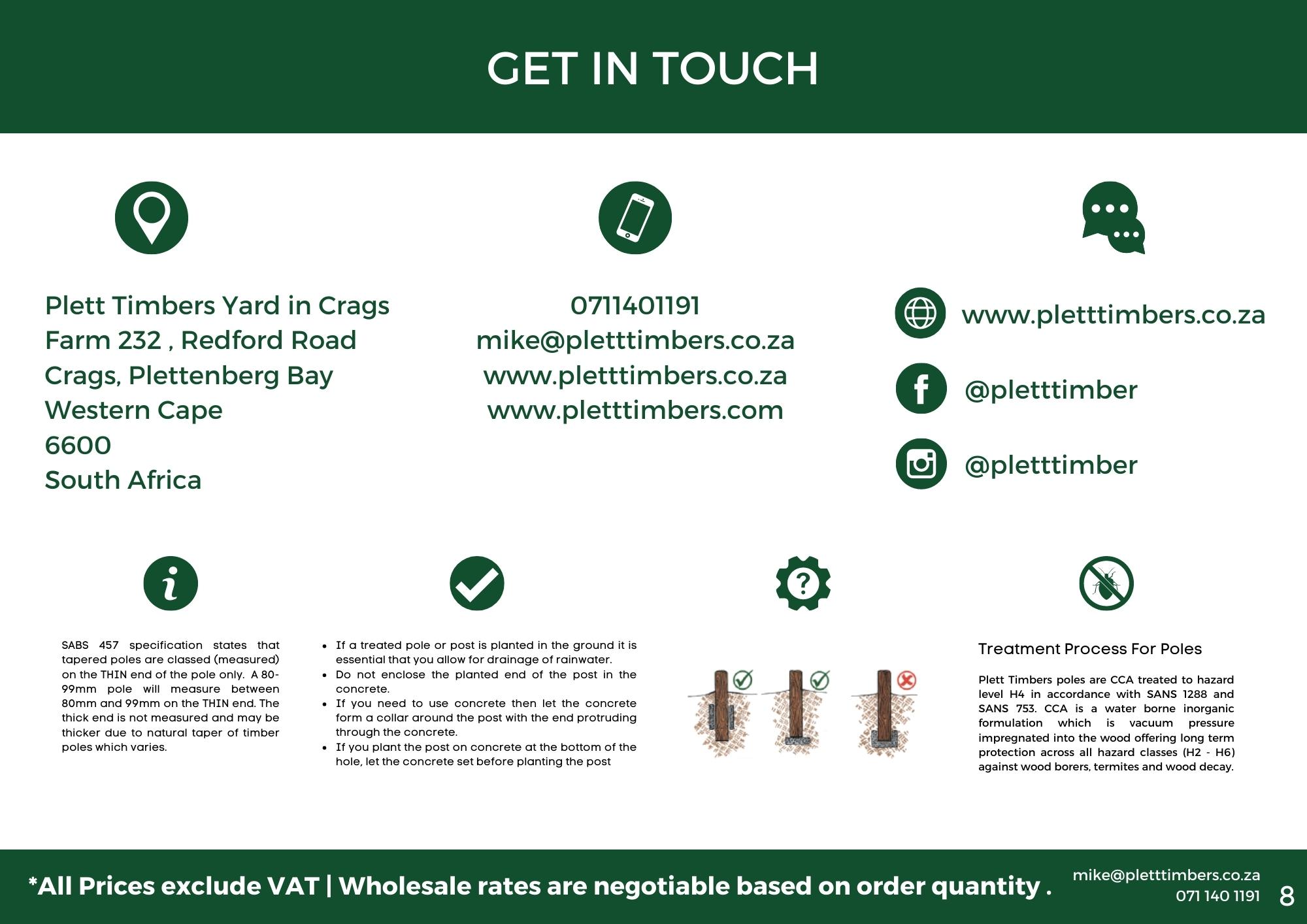 Price List Plett Timbers